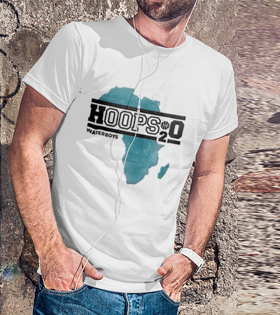 Waterboys Hoops H2o Distressed Africa Continent Map T-Shirt