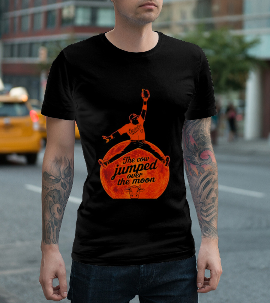 Colton Cowser The Cow Jumped Over The Moon Baseball Catcher T-Shirt