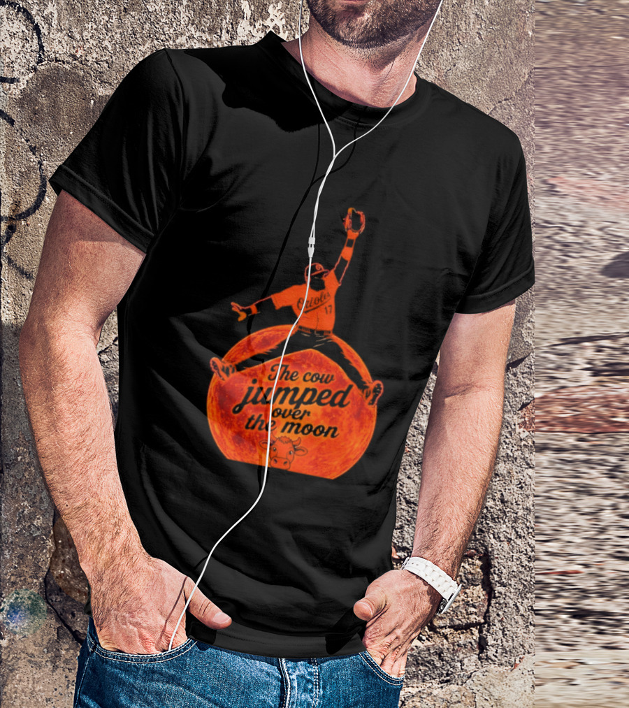 Colton Cowser The Cow Jumped Over The Moon Baseball Catcher T-Shirt
