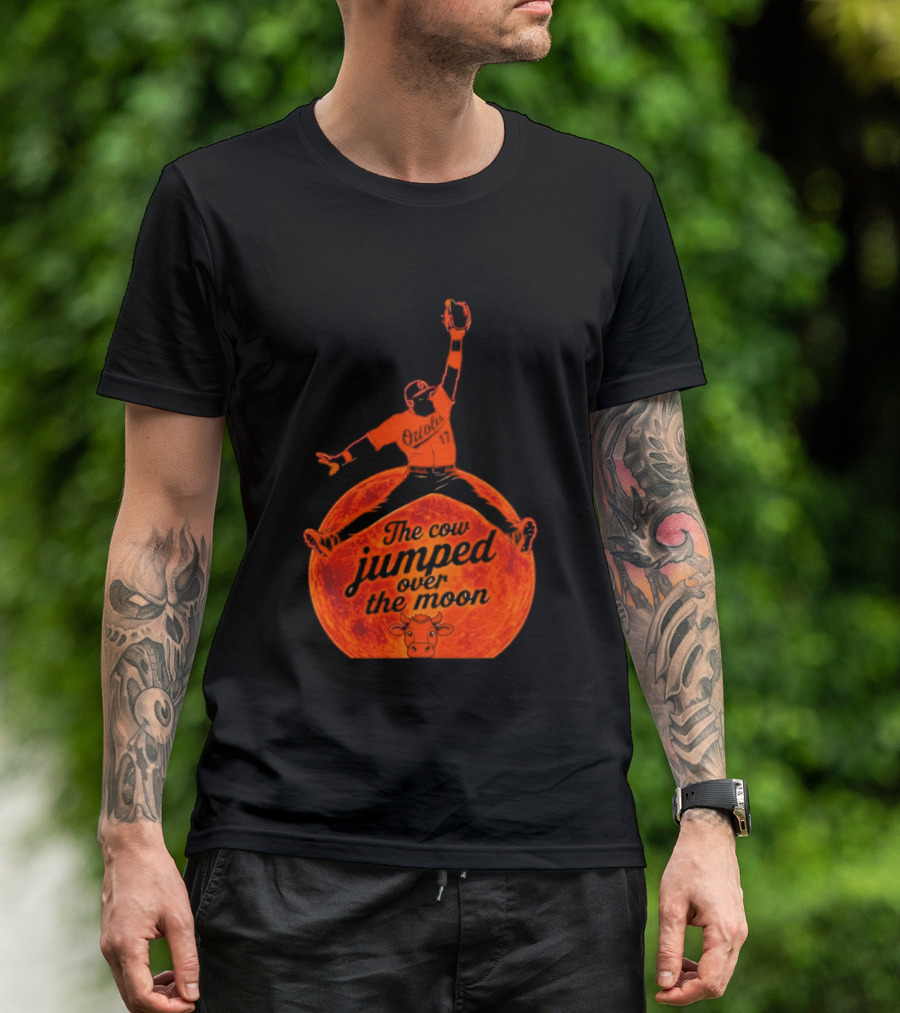 Colton Cowser The Cow Jumped Over The Moon Baseball Catcher T-Shirt