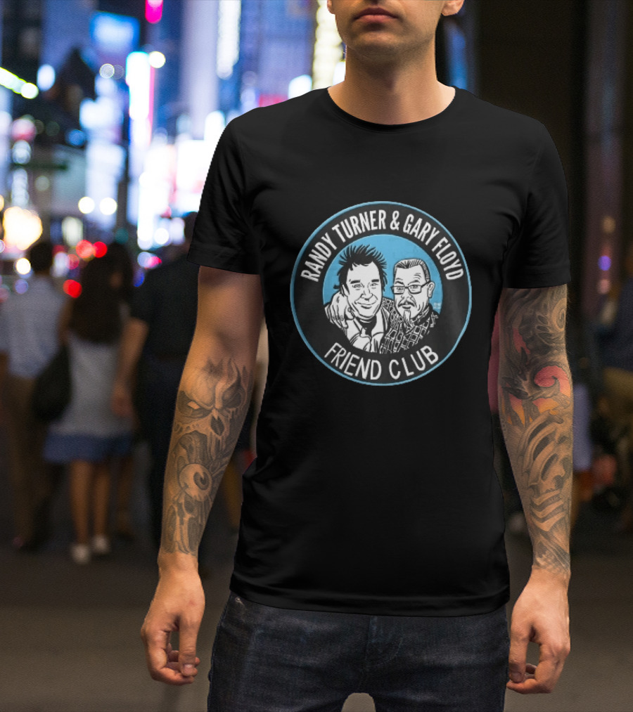 Randy Turner And Gary Floyd Friend Club Circular Caricature T-Shirt