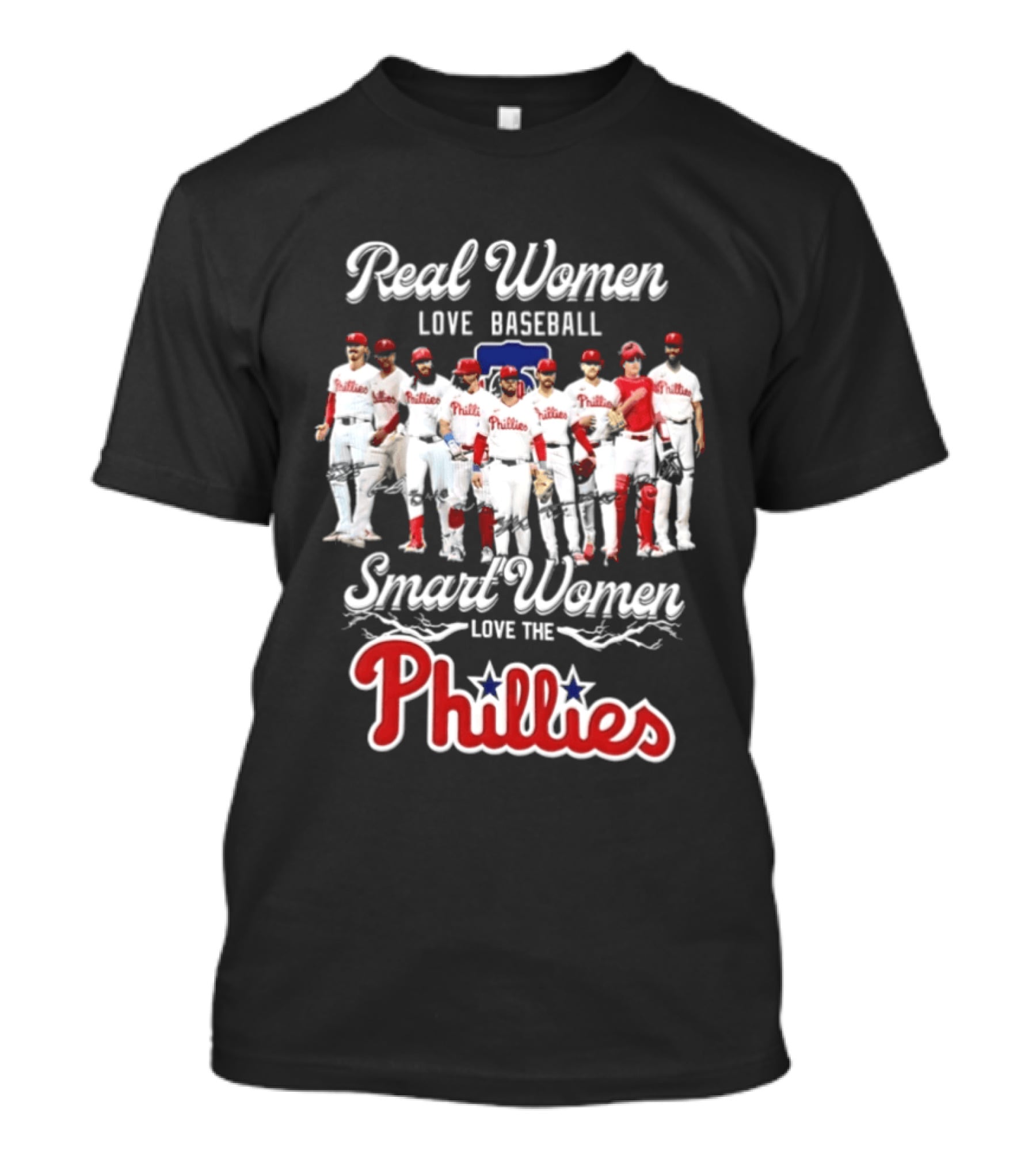 Real Women Love Baseball Smart Women Love The Phillies MLB 2026 T-Shirt