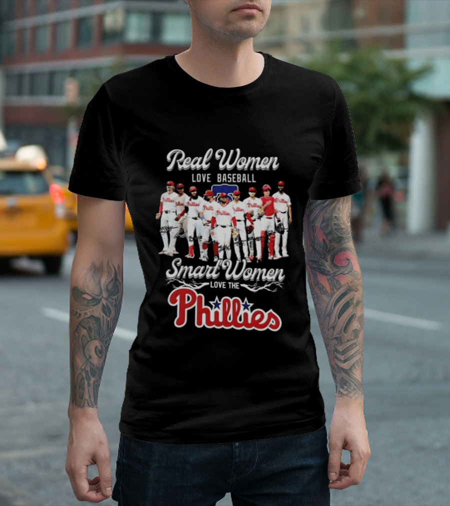Real Women Love Baseball Smart Women Love The Phillies MLB 2026 T-Shirt