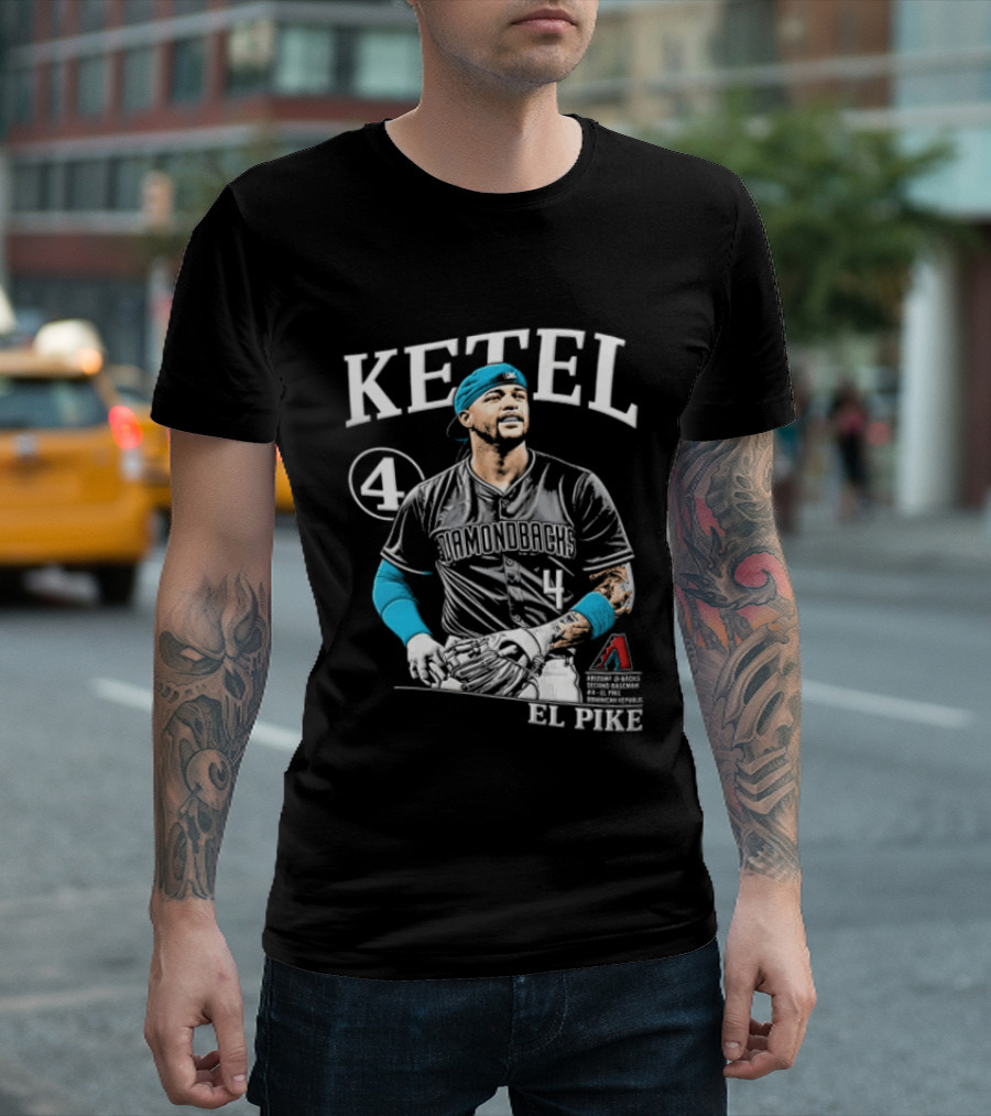 Ketel Marte 4 El Pike Dominican Arizona Diamondbacks MLB T-Shirt