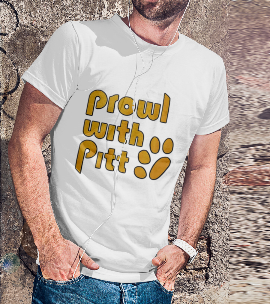 Prowl With Pitt Paw Print Pittsburgh Spirit T-Shirt