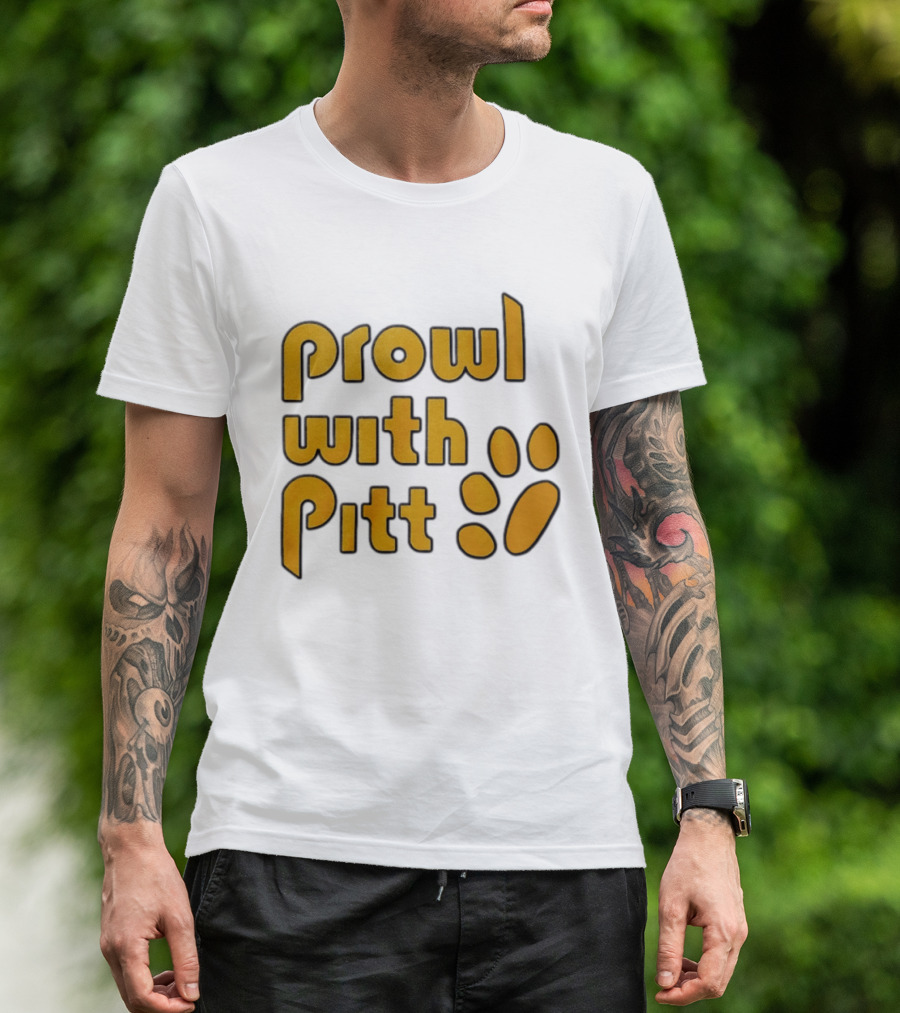 Prowl With Pitt Paw Print Pittsburgh Spirit T-Shirt