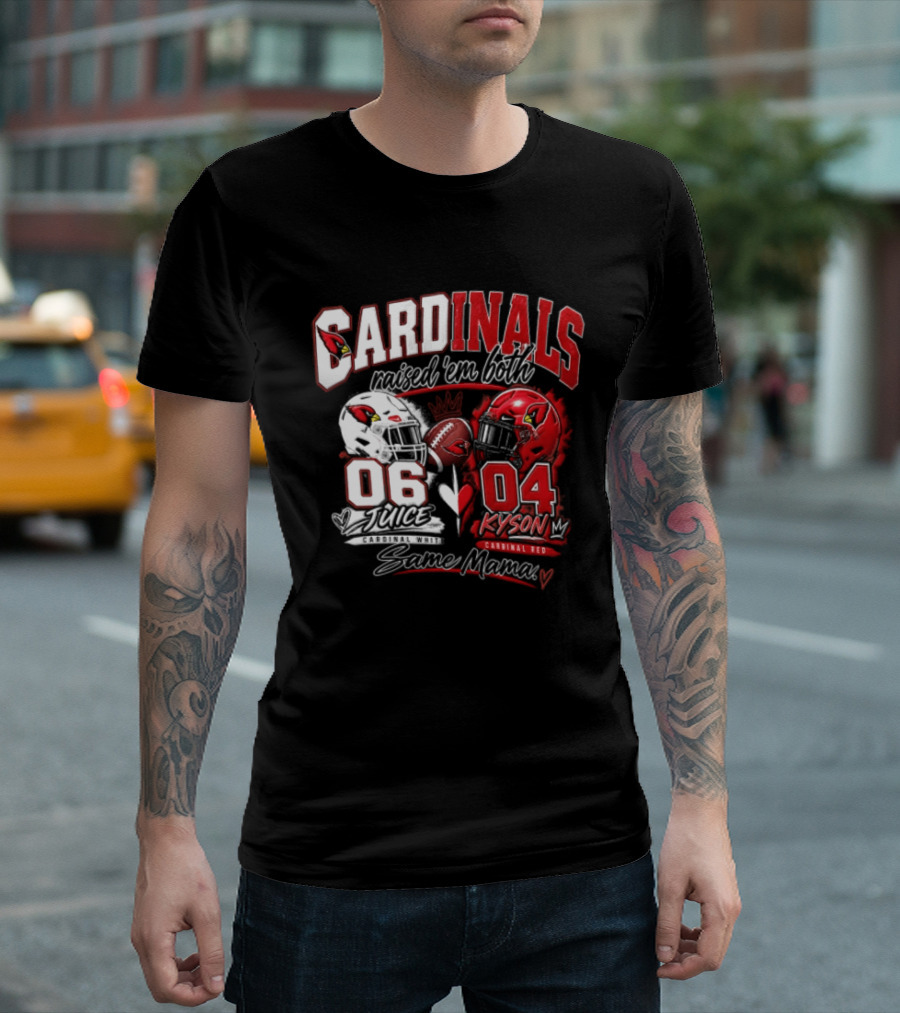 Cardinals Raised 'em Both 06 White Juice Vs 04 Red Kyson Bax Memx T-Shirt