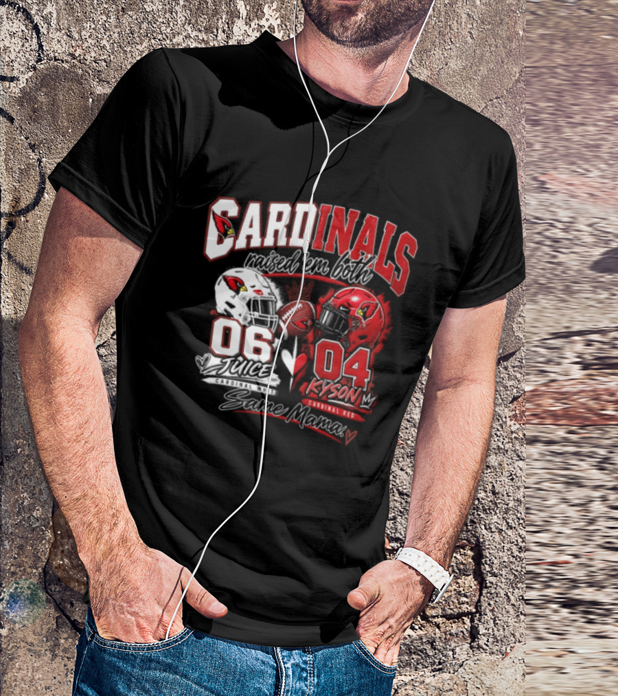 Cardinals Raised 'em Both 06 White Juice Vs 04 Red Kyson Bax Memx T-Shirt