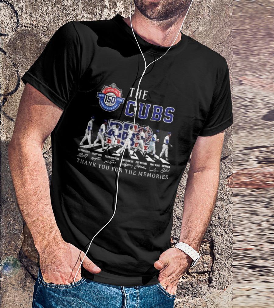 Chicago Cubs 1876 2026 150th Anniversary Legendary Players Thank You For The Memories T-Shirt