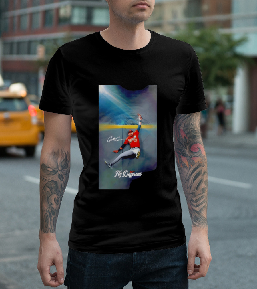 Colton Cowser Fly Different Baltimore Baseball Air Cowser T-Shirt