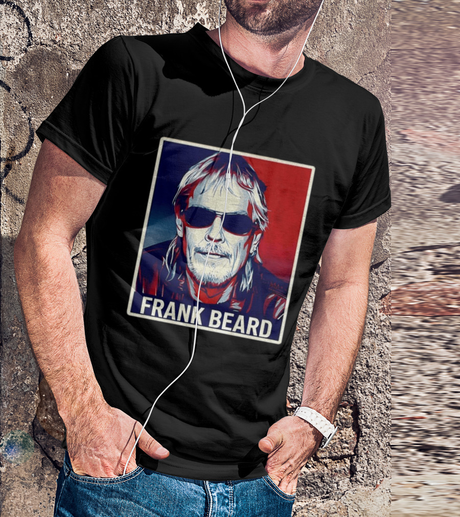 Frank Beard Vintage Rocker Sunglasses T-Shirt