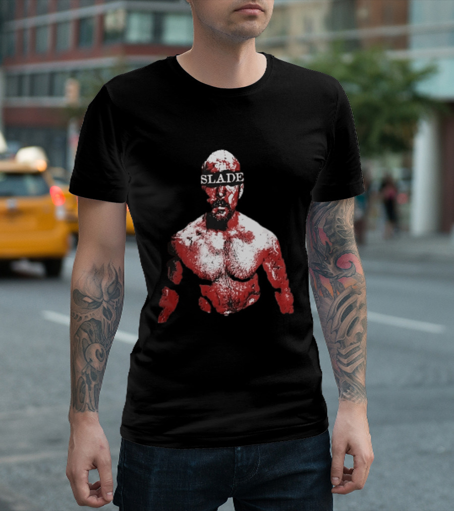 Slade Warrior Bleeding Covered In Blood Bold Headband T-Shirt