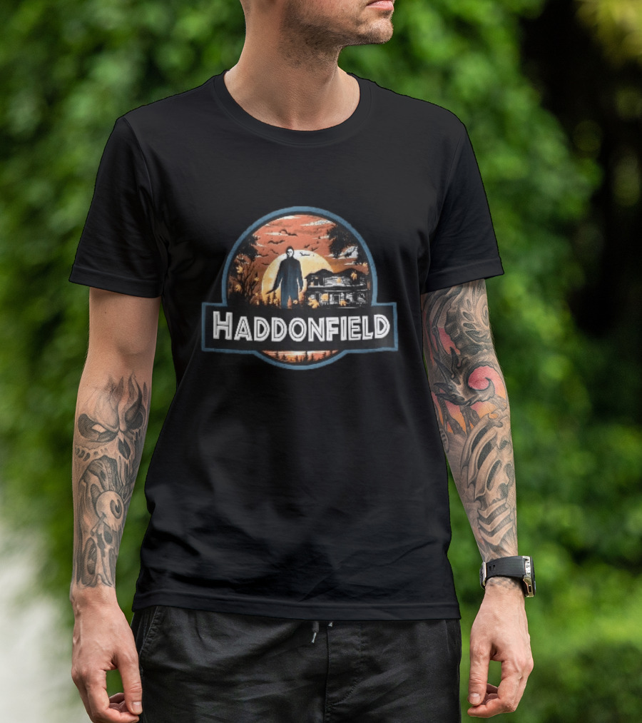 Haddonfield Michael Myers House With Moonlit T-Shirt