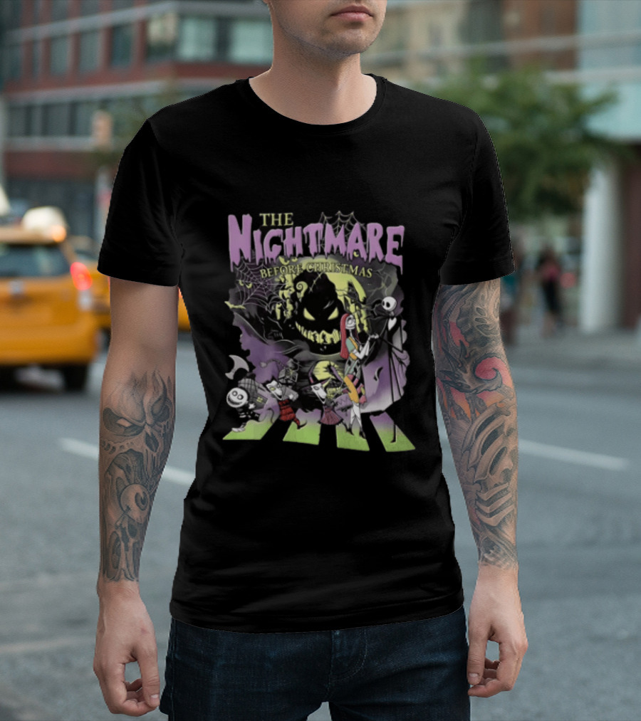 The Nightmare Before Christmas Abbey Road Halloween T-Shirt