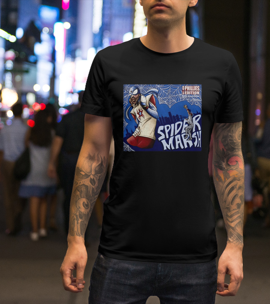 Philadelphia Phillies Spider Marsh Edition Brandon Marsh MLB T-Shirt