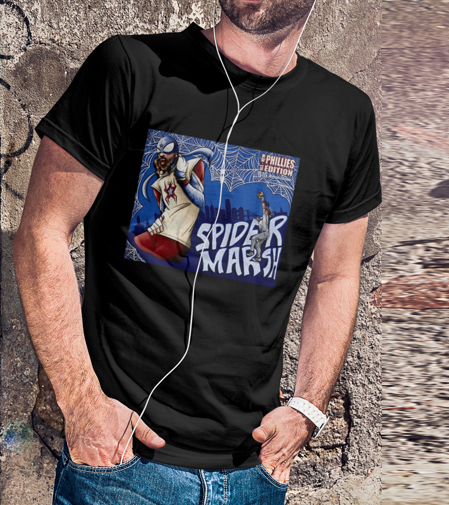 Philadelphia Phillies Spider Marsh Edition Brandon Marsh MLB T-Shirt