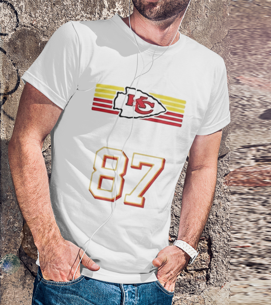Travis Kelce Kansas City Chiefs KC Logo 87 T-Shirt