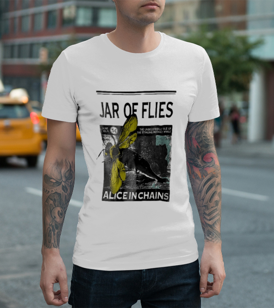 Jar Of Flies Alice In Chains Stinging Mutant Whale Tale June 1994 T-Shirt