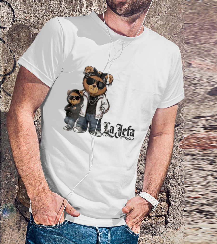 La Jefa Gangster Bears With Bandanas And Sunglasses T-Shirt