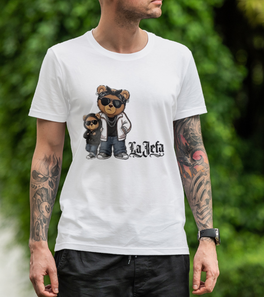 La Jefa Gangster Bears With Bandanas And Sunglasses T-Shirt