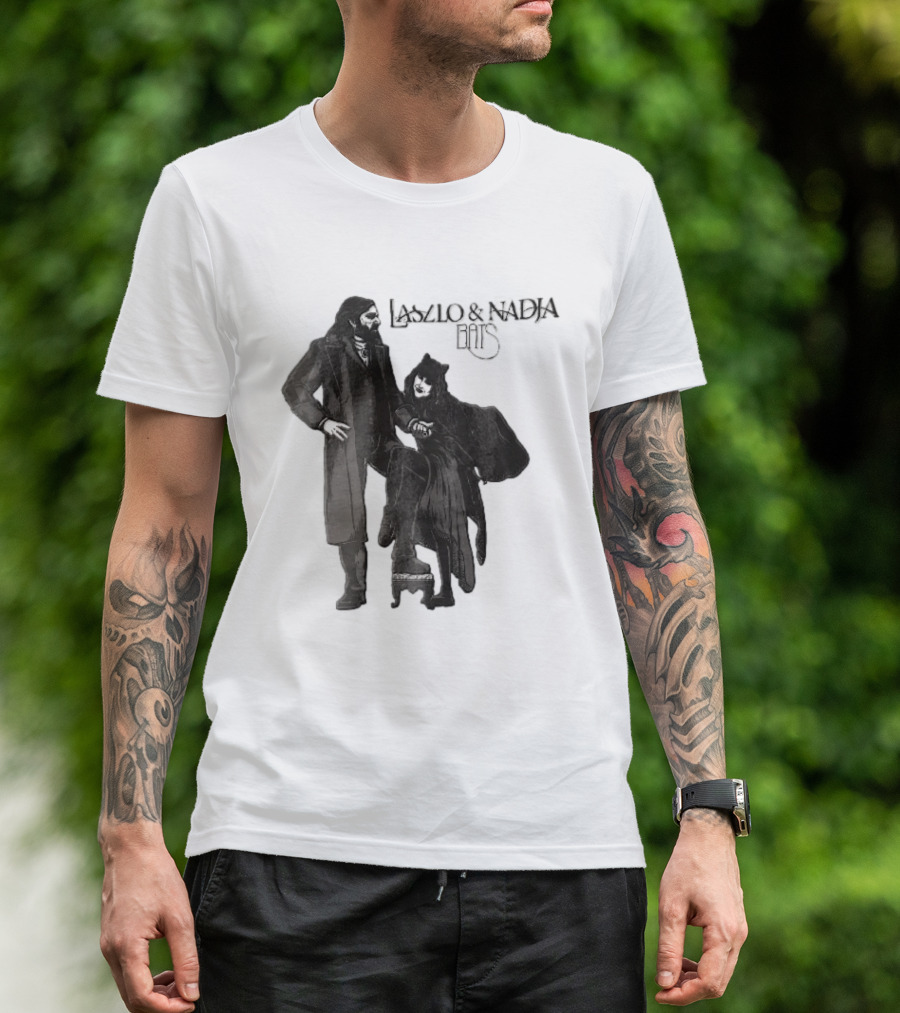Laszlo And Nadja Bats Gothic Vampire Couple T-Shirt