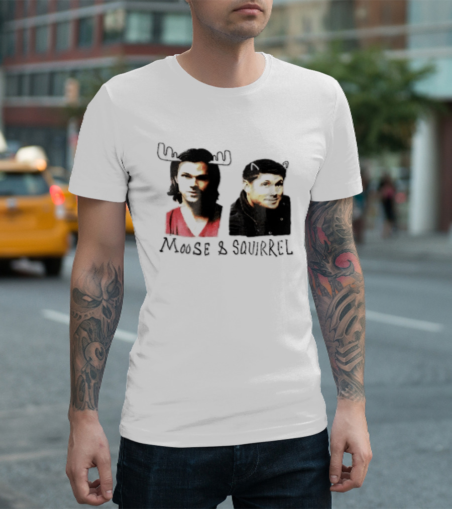 Moose And Squirrel Sam And Dean Winchester Supernatural T-Shirt