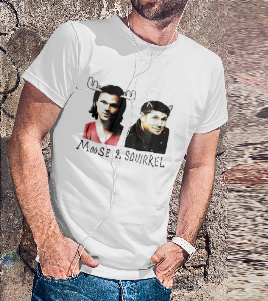 Moose And Squirrel Sam And Dean Winchester Supernatural T-Shirt