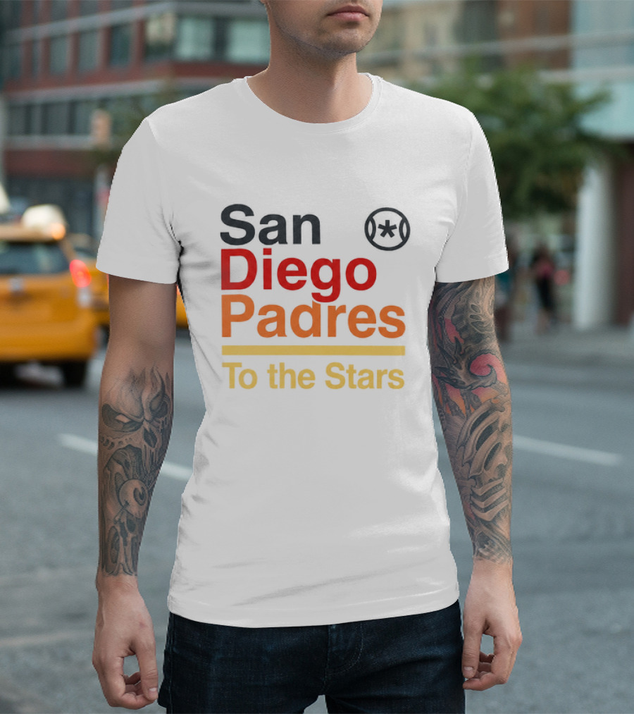 San Diego Padres To The Stars Retro Baseball T-Shirt