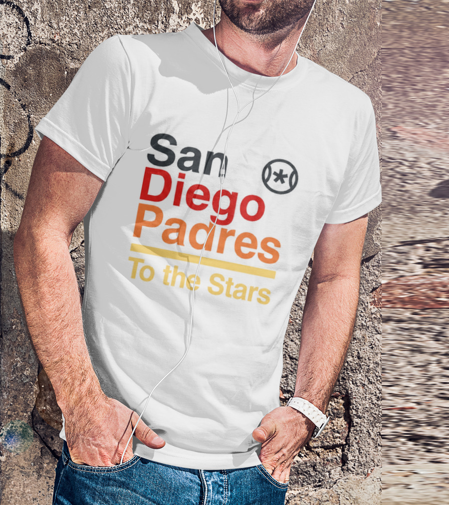 San Diego Padres To The Stars Retro Baseball T-Shirt
