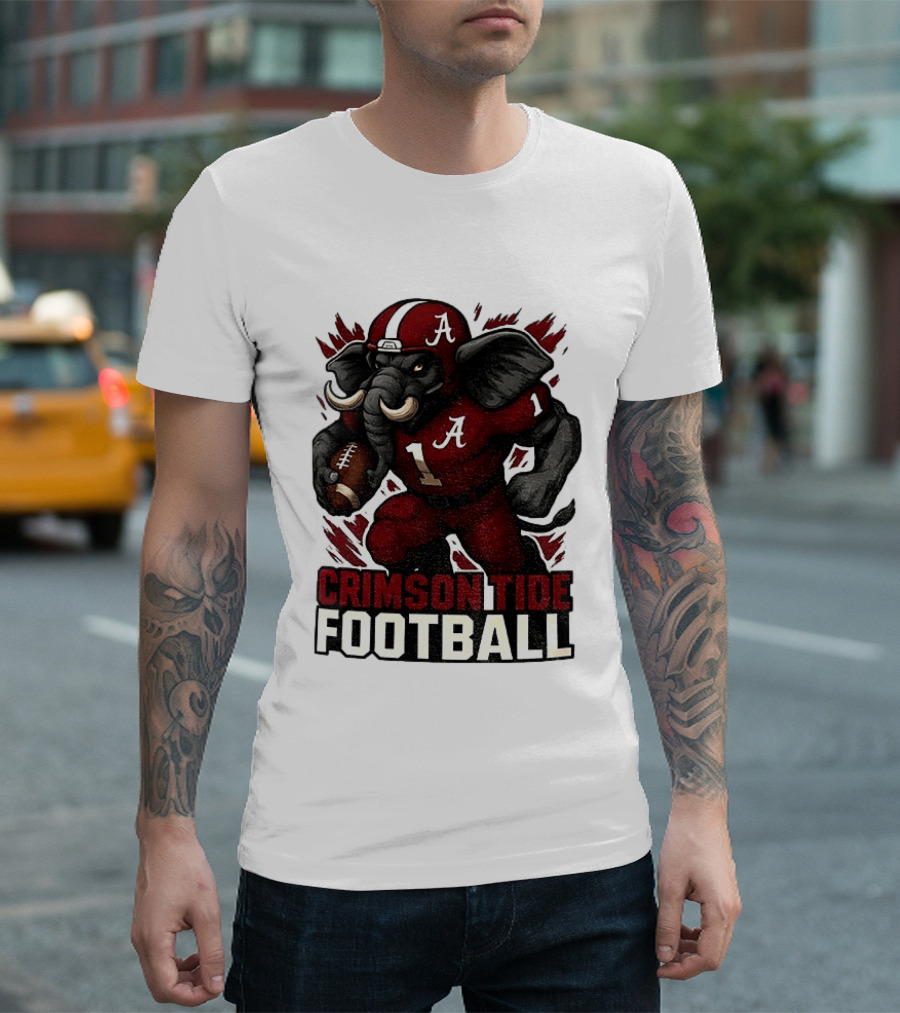 Crimson Tide Football Elephant Alabama A 1 T-Shirt