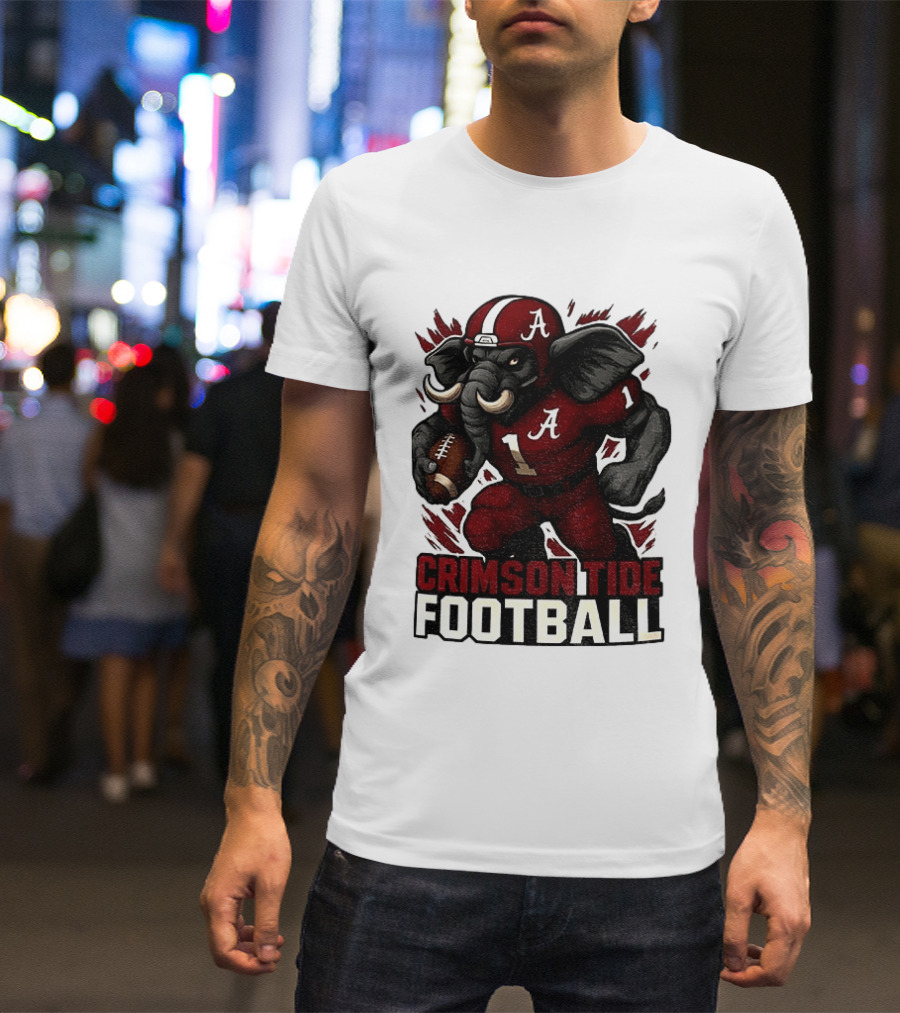 Crimson Tide Football Elephant Alabama A 1 T-Shirt