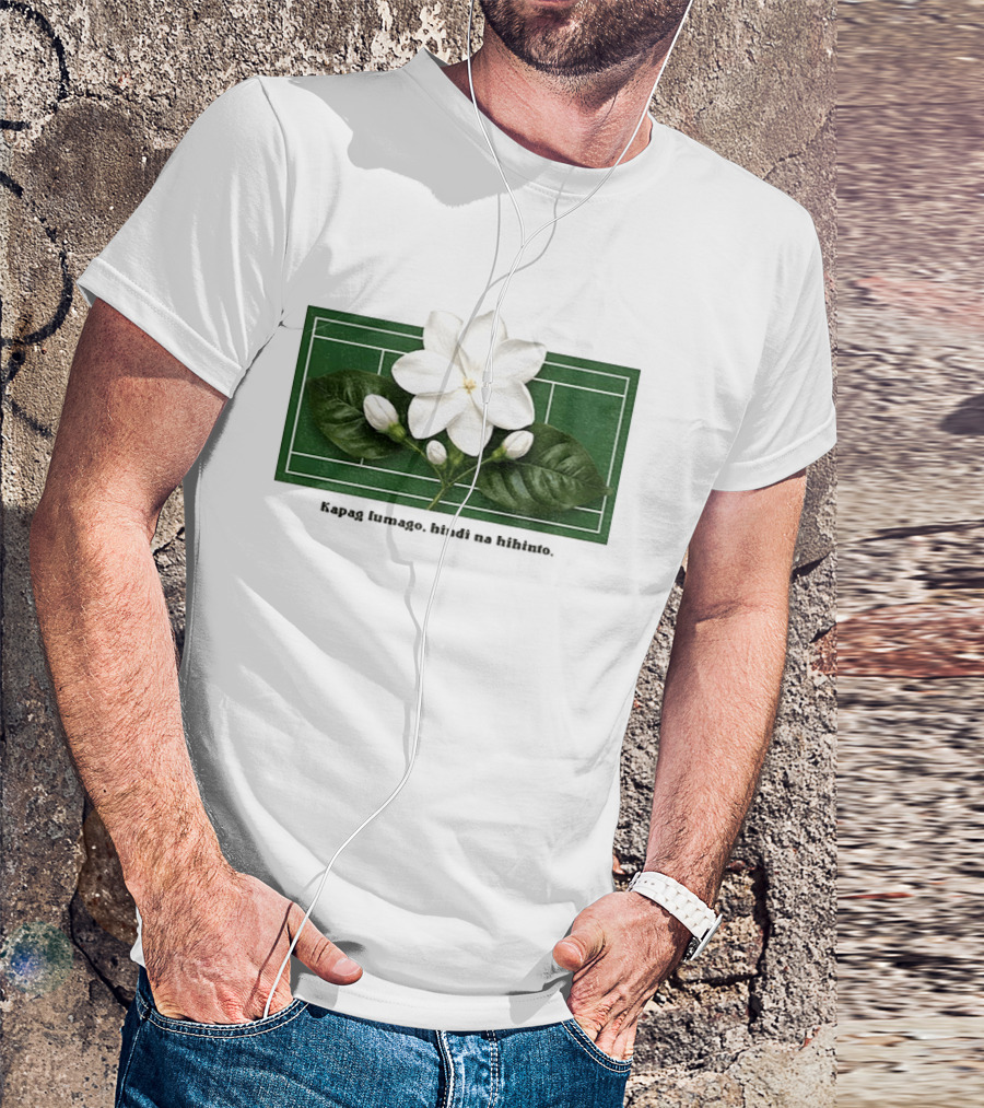 Alex Eala Sampaguita Kapag Lumago Tennis Court Motif T-Shirt