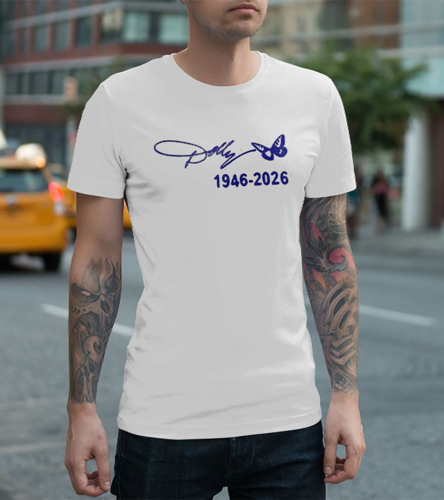 Dolly Parton Signature Butterfly 1946 2026 T-Shirt