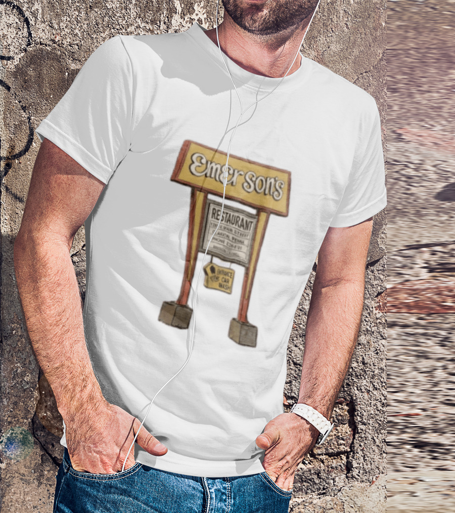 Emerson's Restaurant Sign Main Street Clarion Phone T-Shirt