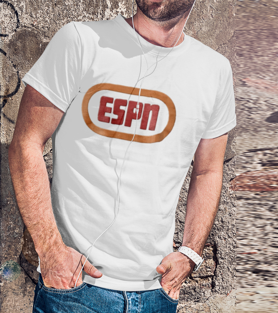 ESPN Oval Border Classic Style Retro Sports T-Shirt