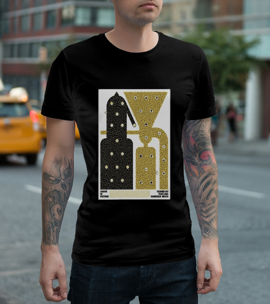Angine De Poitrine Tournée Des États Unis D'Amérique MMXXVI Tour Music Limited T-Shirt