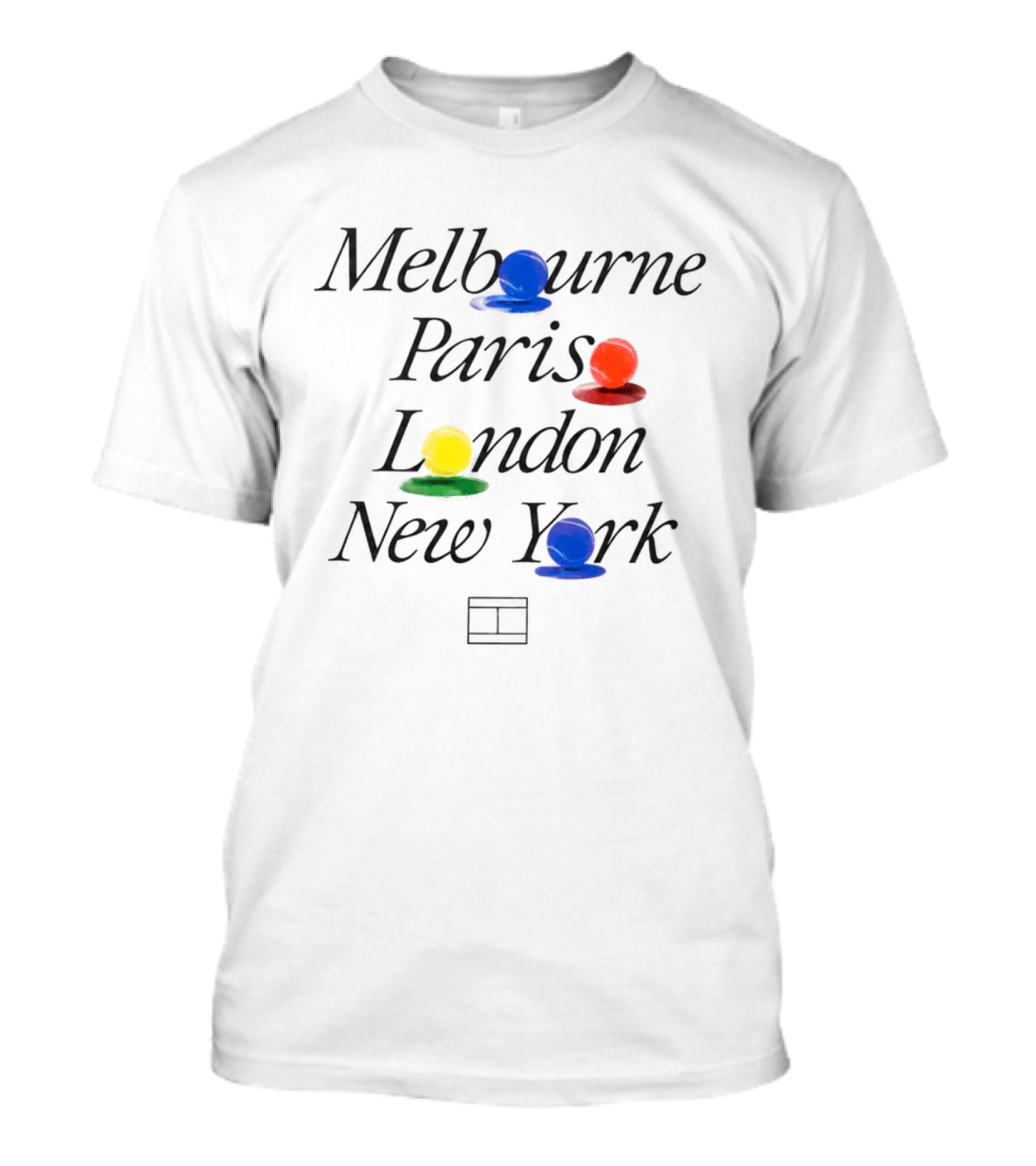 Melbourne Paris London New York Ludo Pieces T-Shirt