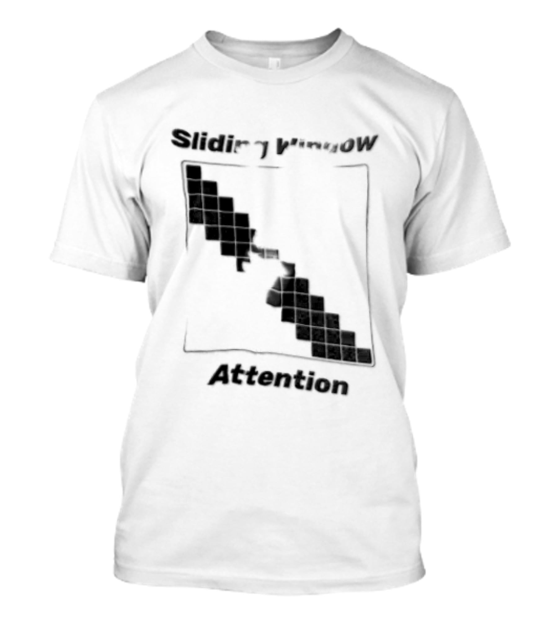 Sliding Window Attention Mechanism Diagram T-Shirt