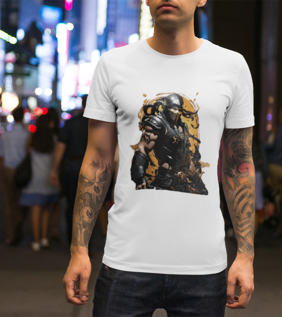 Mortal Kombat Scorpion Warrior Fighter T-Shirt