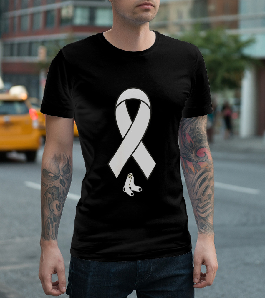 Boston Red Sox Childhood Cancer Awareness Ribbon 2026 T-Shirt