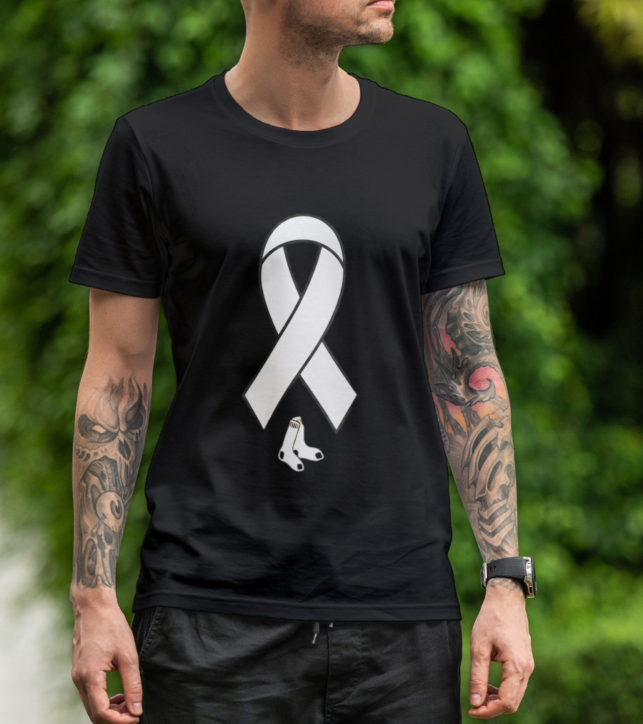 Boston Red Sox Childhood Cancer Awareness Ribbon 2026 T-Shirt