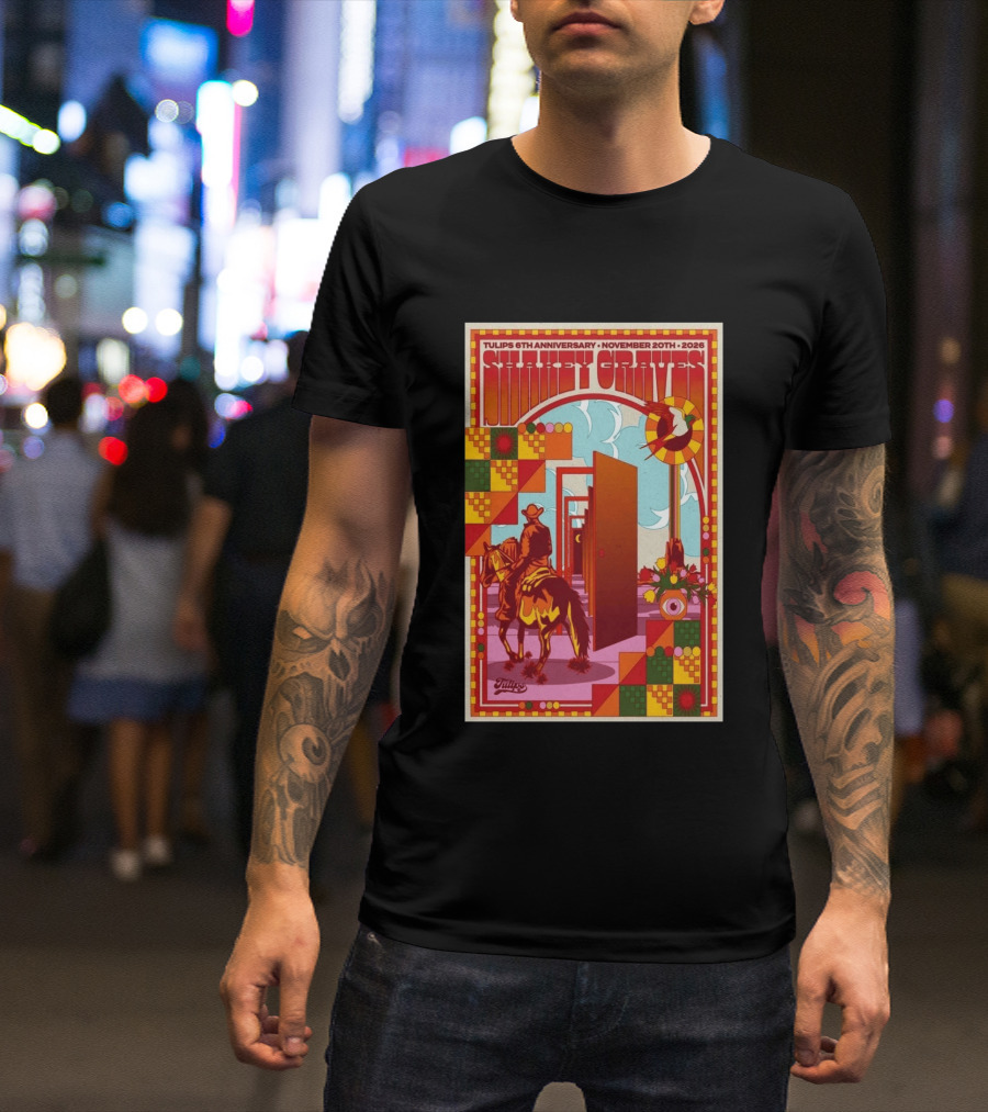 Tulips 6th Anniversary Shakey Graves November 20 2026 Fort Worth Texas Show T-Shirt