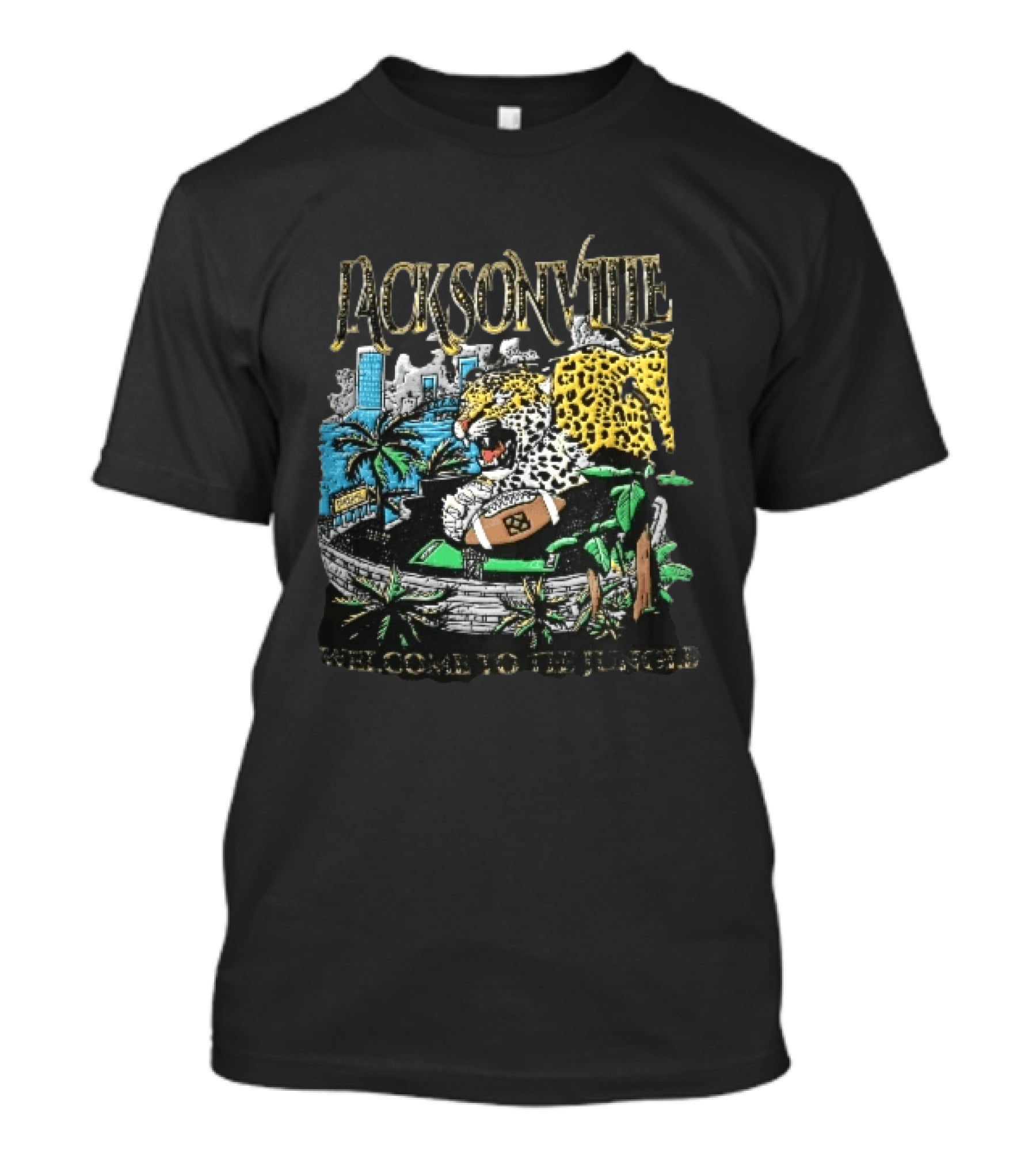 Jacksonville Welcome To The Jungle Leopard Football Stadium T-Shirt