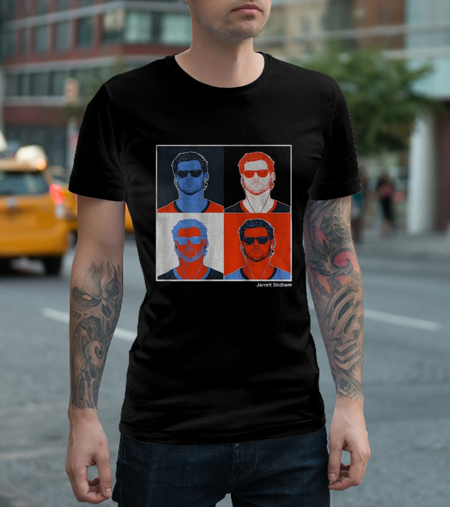 Jarrett Stidham Pop Art Denver Broncos Football Player T-Shirt