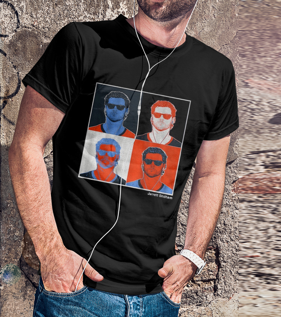 Jarrett Stidham Pop Art Denver Broncos Football Player T-Shirt