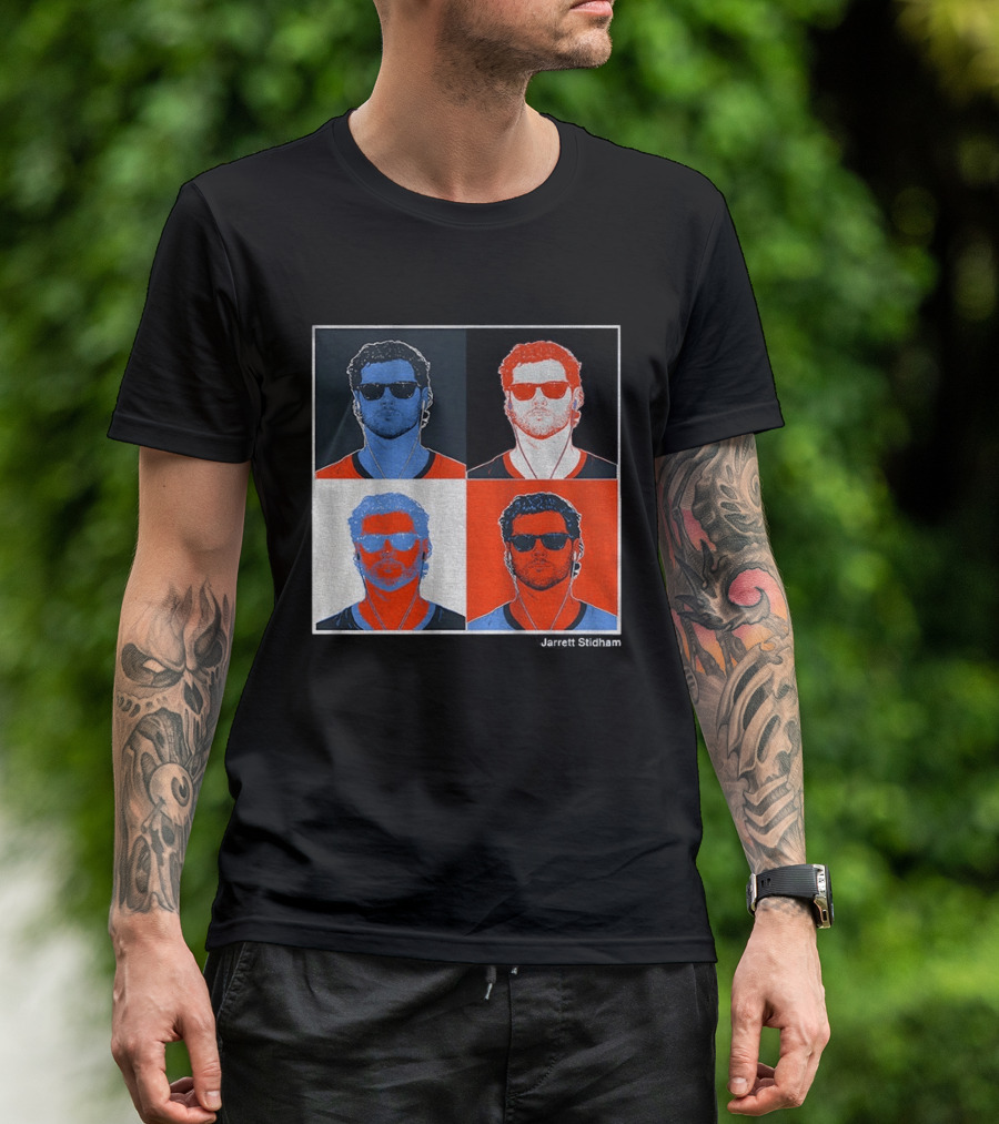 Jarrett Stidham Pop Art Denver Broncos Football Player T-Shirt