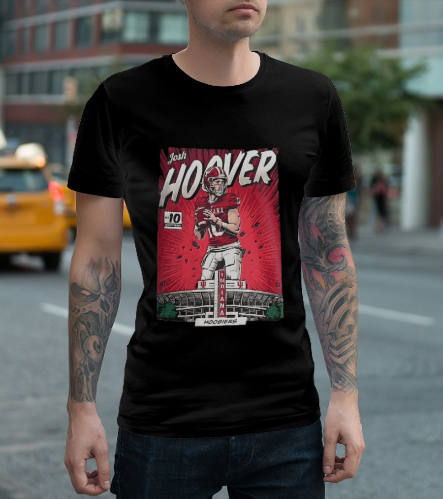 Josh Hoover Indiana Hoosiers Football Quarterback No 10 T-Shirt