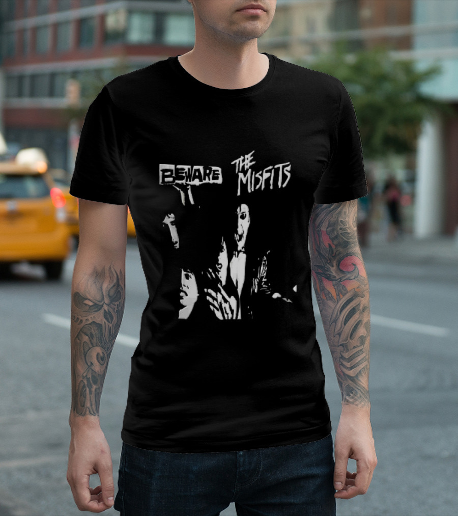 Beware The Misfits Punk Rock Band T-Shirt
