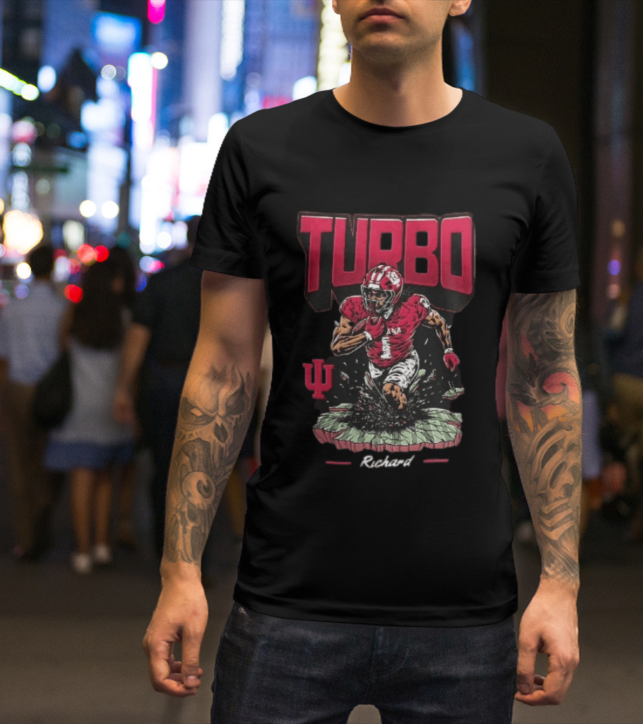 Turbo Richard Indiana Football Running Back Explosion T-Shirt