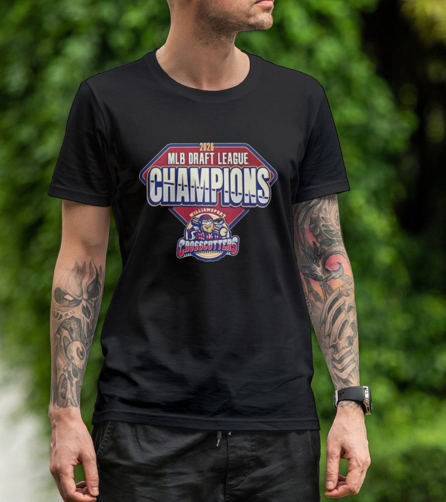 Williamsport Crosscutters 2026 MLB Draft League Champions Celebration T-Shirt